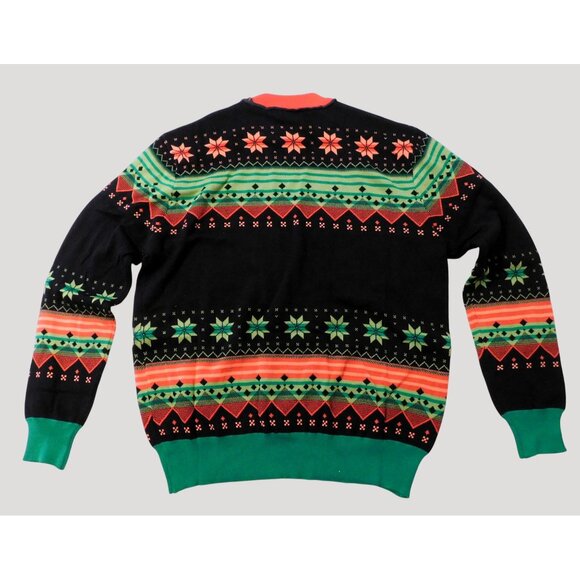 Choctaw Casino Christmas Sweater 2XL Red Green Black Reindeer Snowflake Cotton - Picture 8 of 12